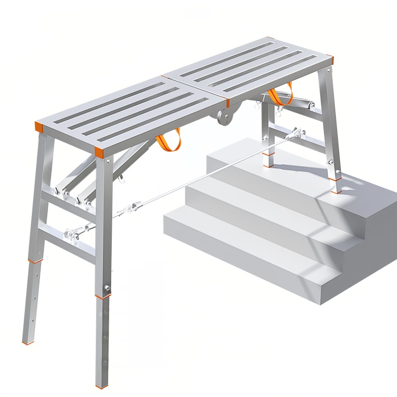 Amazon.co.jp: アルミ足場台 洗車台 四脚アジャスト式足場台 軽量